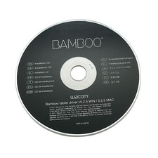 Wacom Bamboo Tablet Driver Installation Disc CD-ROM Windows Mac Version 5.2.5.