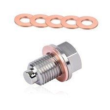 Magnetic Oil Drain Plug Stainless Steel Aluminum Sump Drain Nut Bolt M12 1.25