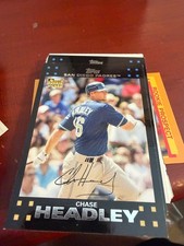 2007 Topps Baseball Chase Headley Rookie RC Card #193 Padres. rookie card picture