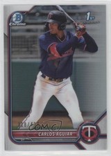 2022 Bowman Chrome Prospects Refractor 318/499 Carlos Aguiar #BCP-1 0a3