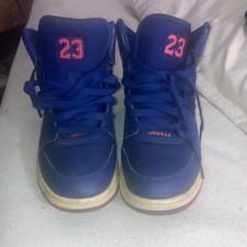Jordan Blue Mid Top Lace-Up Basketball Sneake...