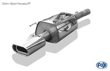 Fox Sportauspuff Ø63mm Opel Astra G Coupe Cabrio 135x80 flachoval