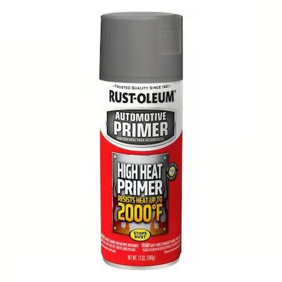 Rust-Oleum 249340 High Heat Primer, 12 Oz, Exterior, High Heat Primer, Solvent,