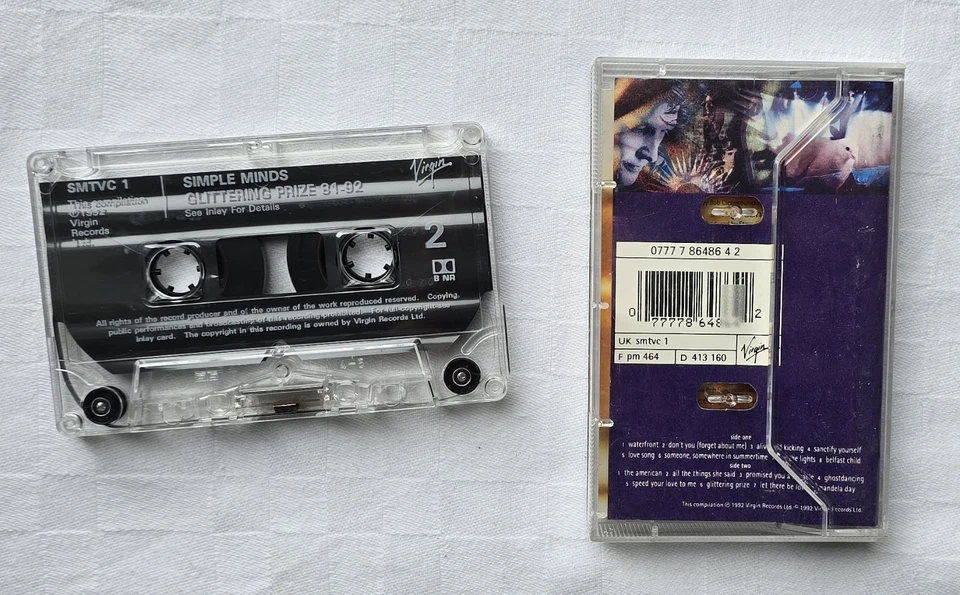Simple Minds - Glittering Prize - Music Cassette Tape - Image 2 of 3
