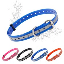 TPU Waterproof Dog Collar Replacement Strap,Easy-Clean,Odor-Resistant e Colla...