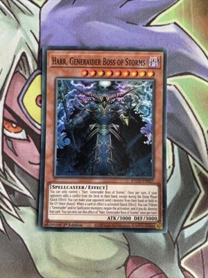 ETCO-DE027 Harr, Generaider Boss Of Storms Super Rare 1. Auflage NM Yugioh