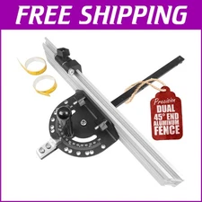 Precision Aluminum Miter Gauge with 45-Degree Fence - Accurate Cuts Every Time