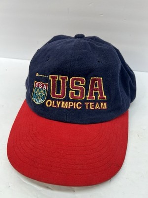 Vintage 1996 Atlanta Olympic USA Team Champion Snapback Cap Hat Y2K 4th Of July
