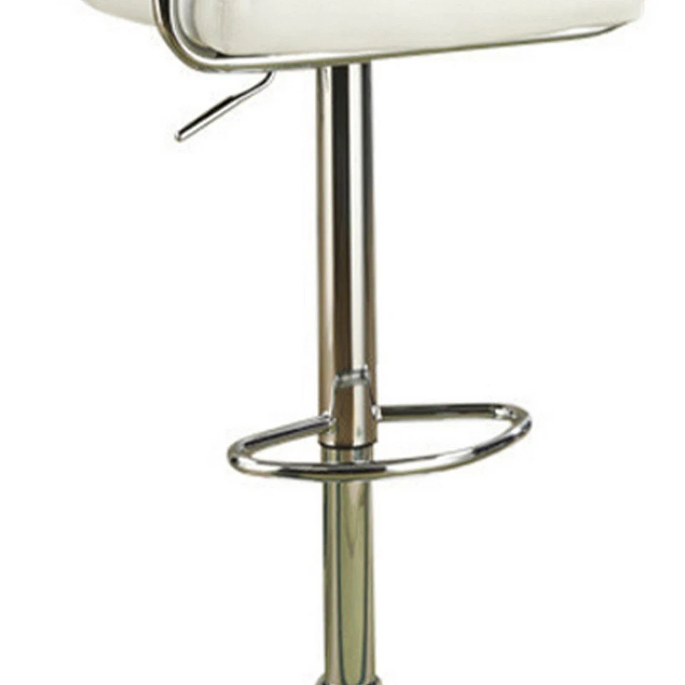 Juego de 2 taburete de bar estilo sillón Benjara con elevador de gas marrón y plateado Foto 3 de 4