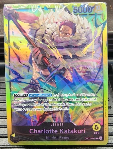 ONE PIECE TCG: Charlotte Katakuri ST20 OP03-099 Leader YELLOW Starter Deck