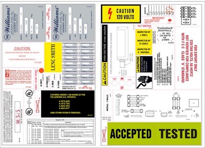 Highspeed - Pinball machine shop out decal set - customized!