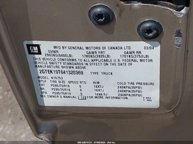 Motor limpiaparabrisas compatible con 04 AVALANCHE 1500 2647305 Foto 2 de 4