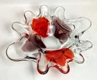 Vintage Large Murano Art Glass Biomorphic MCM / Retro Bowl / Dish