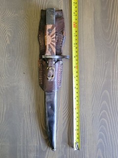 WWII Japanese Bayonet modified/Fighting Knife Toyoda Arsenal w/Org Frog