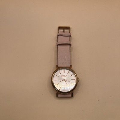 Mike Ellis New York Watch Womens Pink Strap Rose Gold Tone AW12 Quartz Analog