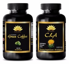 Antioxidant tablets - CLA - GREEN COFFEE CLEANSE COMBO - cla safflower oil pills