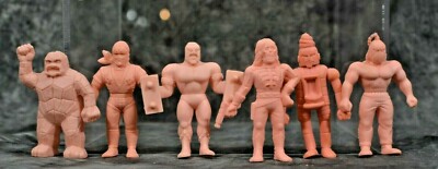 DEKA KINNIKUMAN KINKESHI KESHI 80's PINK MUSCLE LOT of 6 #31-36 Great Condition