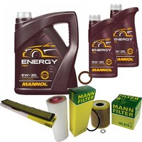 Mann Inspektionspaket 7L Mannol Energy 5W-30 FüR Bmw 3Er Touring E46 330D 330Xd