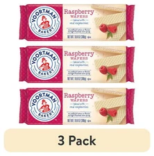 (3 pack) Voortman Raspberry Wafers 10.6oz (Pack of 4)