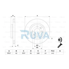 Fits Renault Clio 1991-2015 Kangoo 1997-2008 Ruva Front Brake Discs