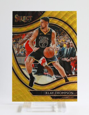 Klay Thompson Golden State Warriors Select Courtside Gold Wave 2020-21 No #243