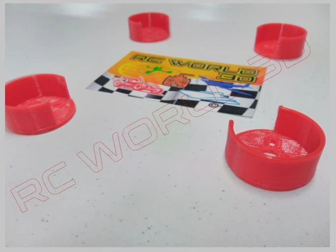 QUADCOPTER BRUSHLESS MOTOR MOUNT/BASE PROTECTOR 4PCS 3D PRINTED PLA RED HI-PRO - Image 4 of 4