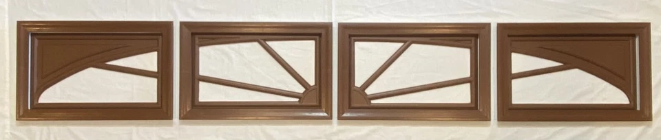 Kit de ventana de puerta de garaje Amarr de nogal marco de panel corto insertar parrilla opciones de vidrio Foto 2 de 4