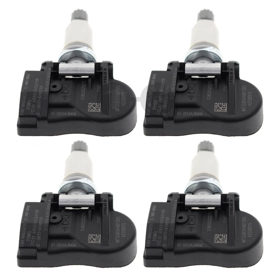Sensor de presión de neumáticos TPMS de 4 piezas para Dodge Avenger 4250B975 4250A030 2011-2013 Foto 4 de 4