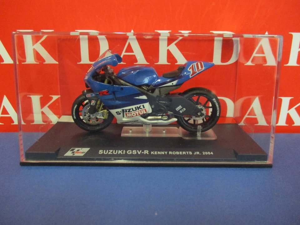Die cast 1/24 Modellino Moto GP Suzuki GSV-R Kenny Roberts Junior 2004 - Immagine 4 di 4
