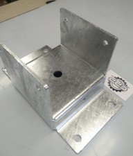 150mm Post Socket Foot Plate 150mm solid 5mm Thick Steel 50mm Elevation 6"
