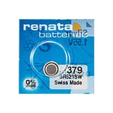 1 x Renata 379 Watch Batteries, 0 MERCURY equivalent SR521SW
