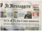 2018 12 02 - THE MESSENGER - A.140 N.332 - 02 12 2018 - Yes EU 2%, CHAOS