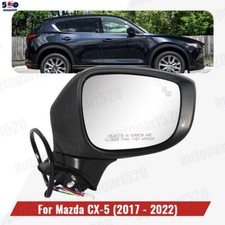 For Mazda CX-5 2017-2022 Black Door Wing Mirror Heated Electric 9Wires Right UK