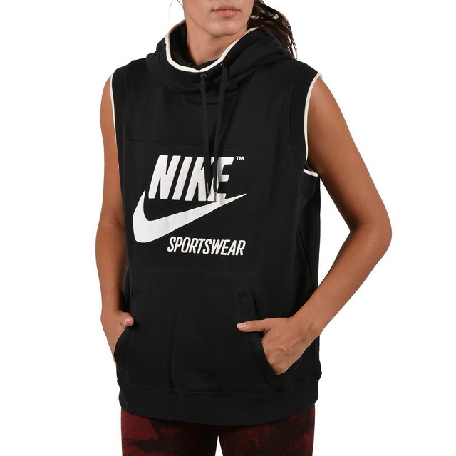 NIKE WOMEN’S ARCHIVE SLEEVELESS HOODIE SPORTSWEAR SWEATSHIRT PULLOVER