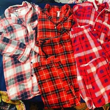 Lote de pijamas de gama alta CONJUNTOS A CUADROS XL MAE Wonder Shop y Hannah venta al por menor $128