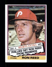 1976 Topps #58T RON REED PHILADELPHIA PHILLIES TRADED - Vintage Baseball Card