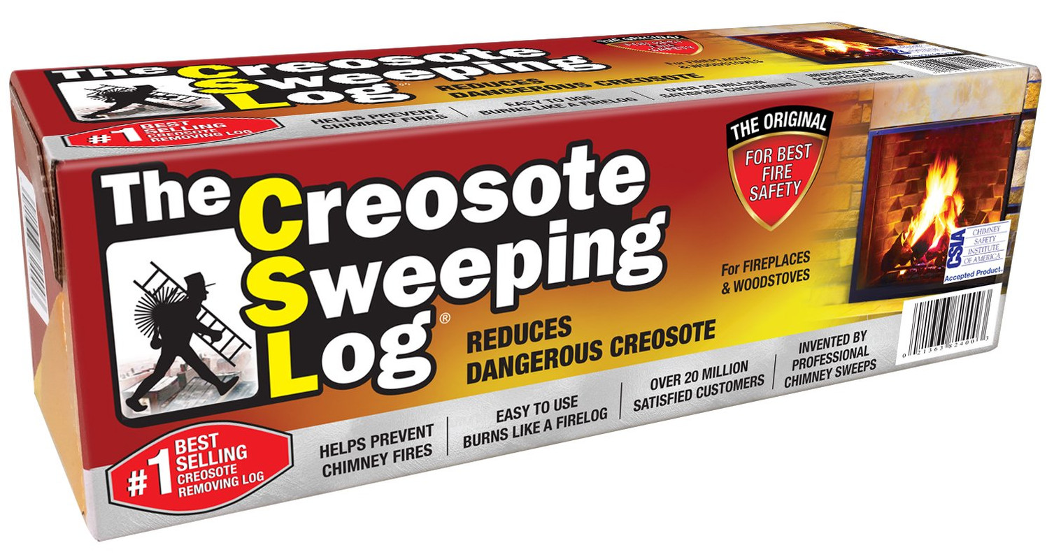 CHIMNEY CLEANING LOG Creosote Sweeping for Fireplaces and Woodstove Maintenance 