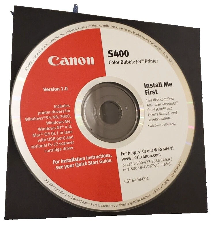 Canon Driver & Utility Software in English