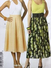 PATTERN Misses EASY Flared Skirt Size 6-20 UNCUT FF Butterick See & Sew 5737