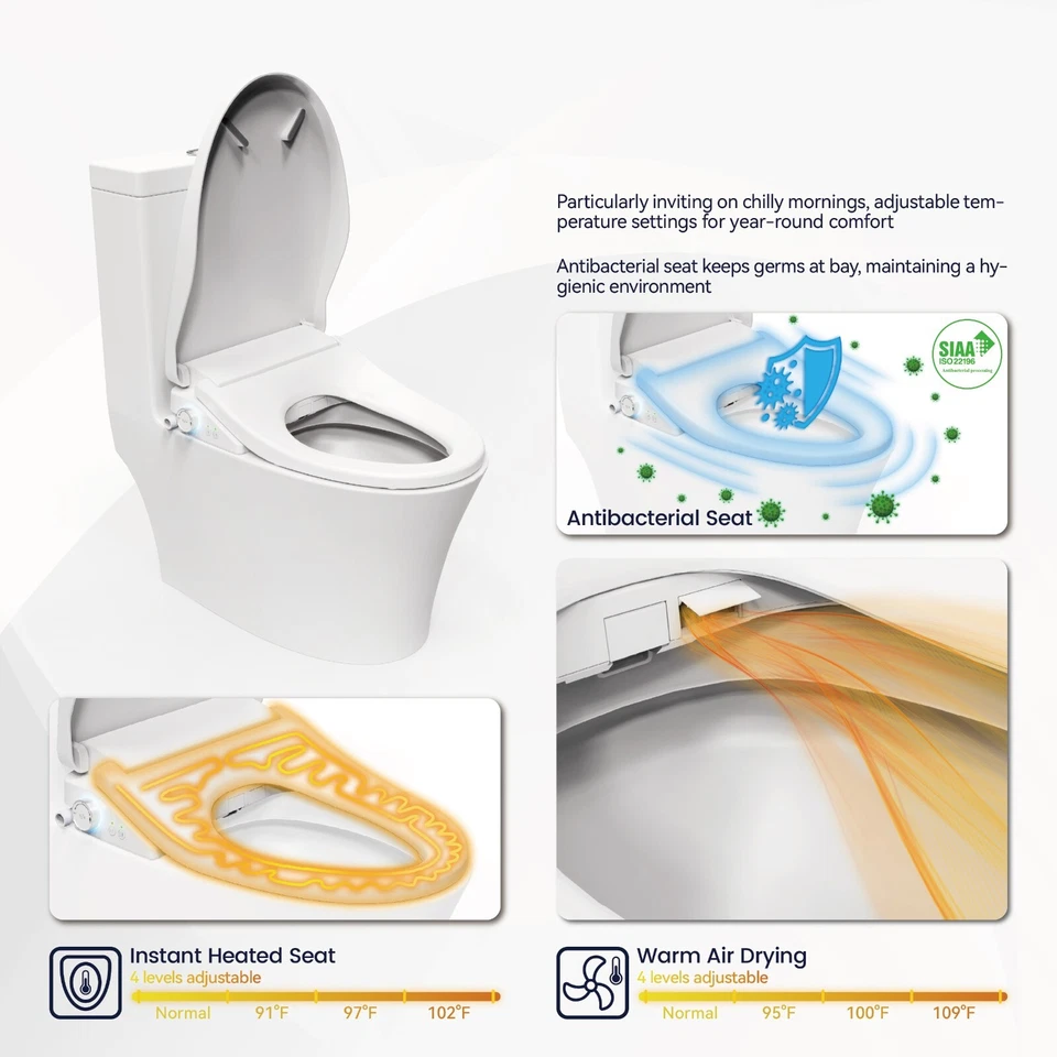 COZY Smart Bidet, Built-In Occupancy Sensor, Remote Control SBWHO3 - Image 4 of 4