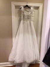 Sherri Hill White Fomal Dress Size 6