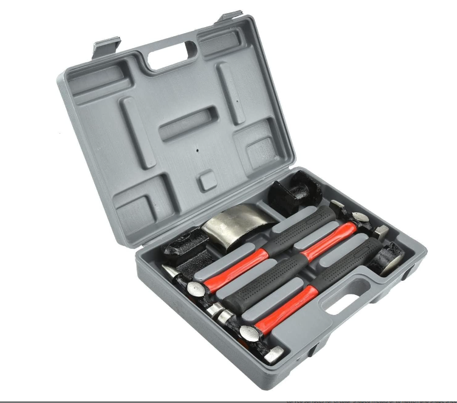 Neiko 20709A Heavy Duty Auto Body Hammer and Dolly Kit, 7 Piece eBay