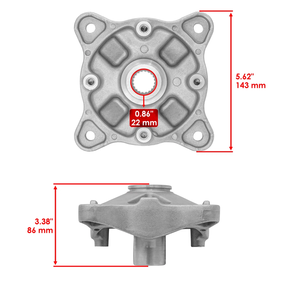 Front Wheel Hub For Polaris Sportsman 500 2004-2013 / Sportsman 570 2014-2024 - Image 2 of 4