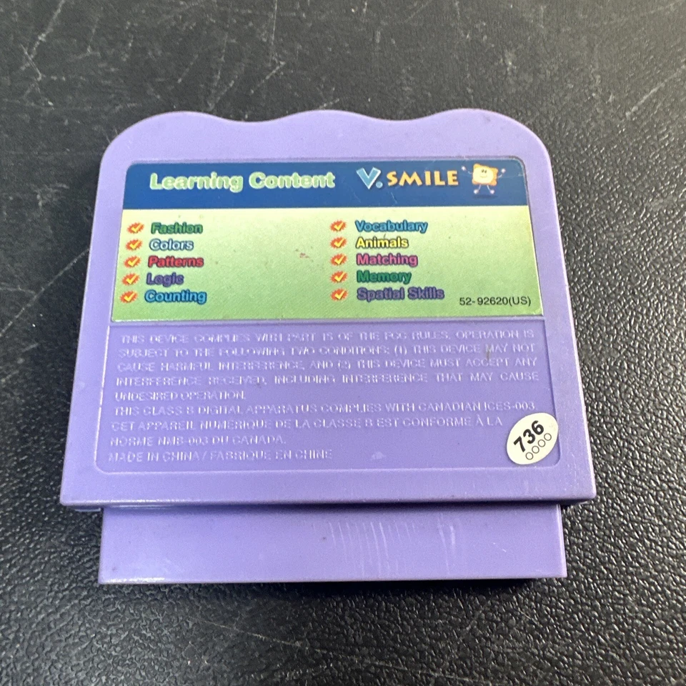 Lil Bratz Friends Fashion And Fun Vtech  V.smile Game Cartridge v Tech v smile  - Image 2 of 3