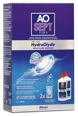 AOSEPT  PLUS mit HydraGlyde  2x360ml Peroxidsystem von Alcon