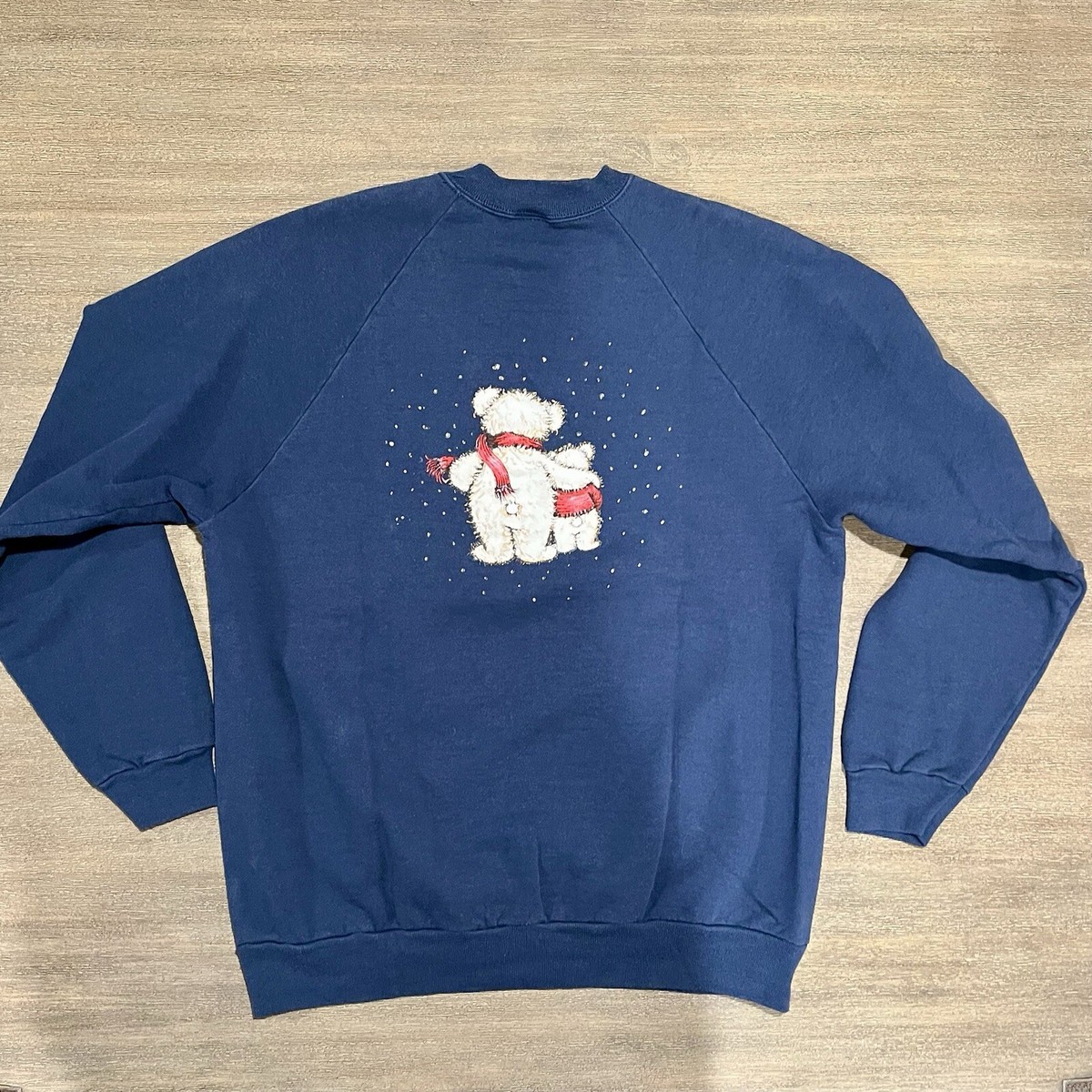 値下げ 90s THE ENGLISH TEDDY BEAR ベアー ロンT M Women's Vintage 90s The English Teddy Bear company Christmas