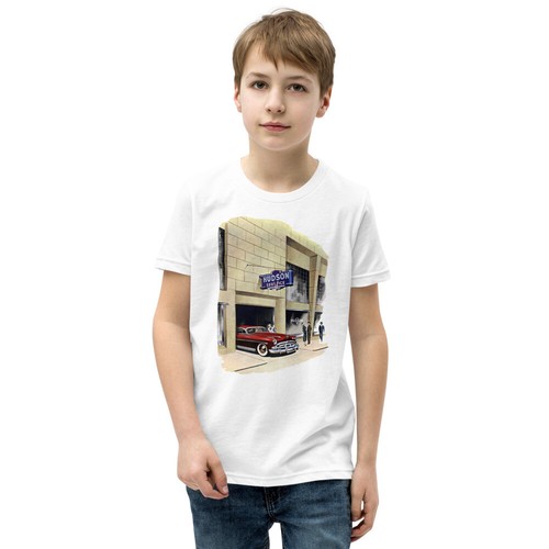 1940s / 50s Hudson Motor Car Custom Youth Short Sleeve Unisex T-Shirt (2 Images) - Picture 4 of 24