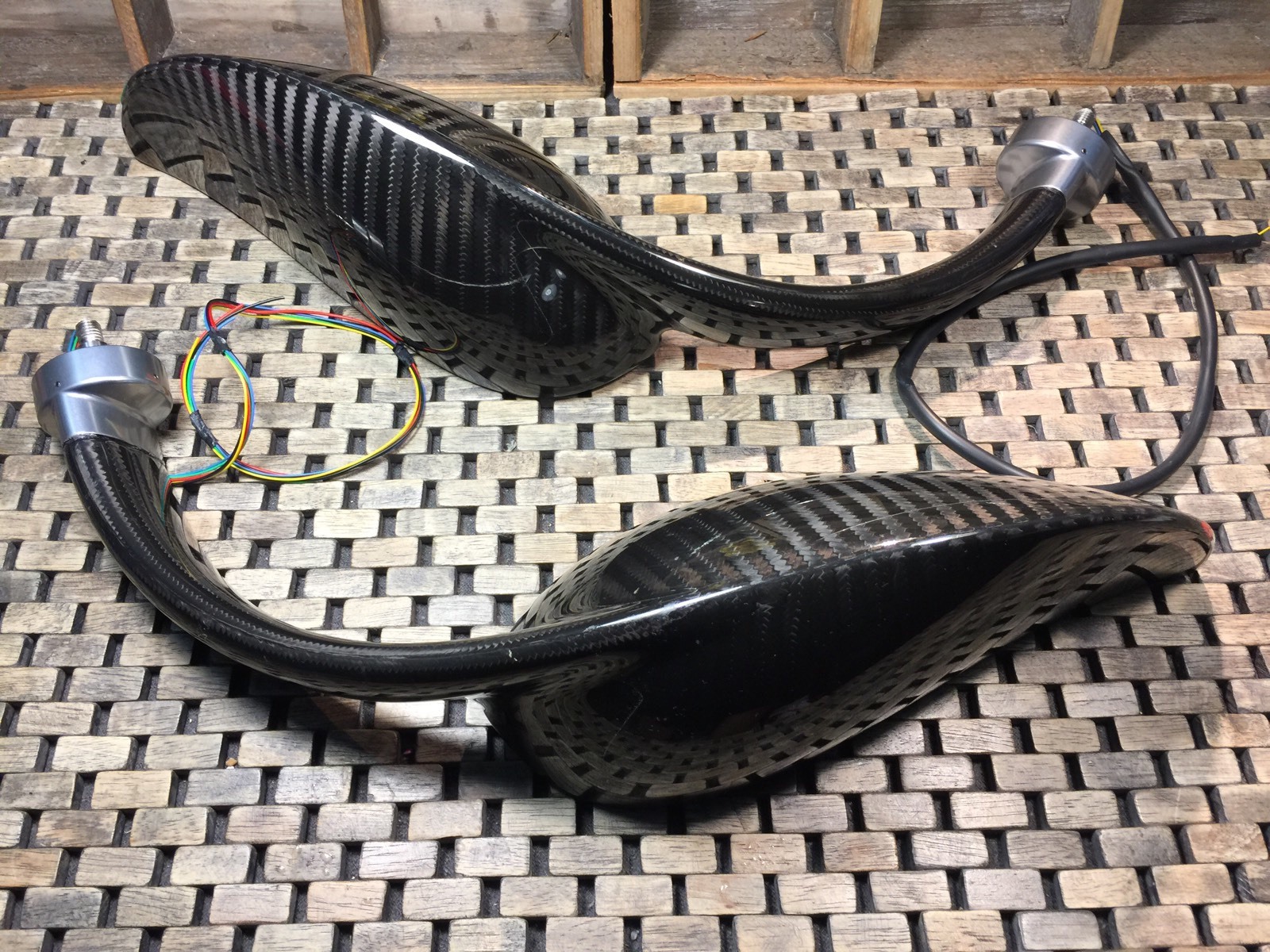 RARE🟣 Genuine PAGANI HUAYRA CARBON FIBER MIRRORS (PAIR) 2 MIRROR ZHONDA S