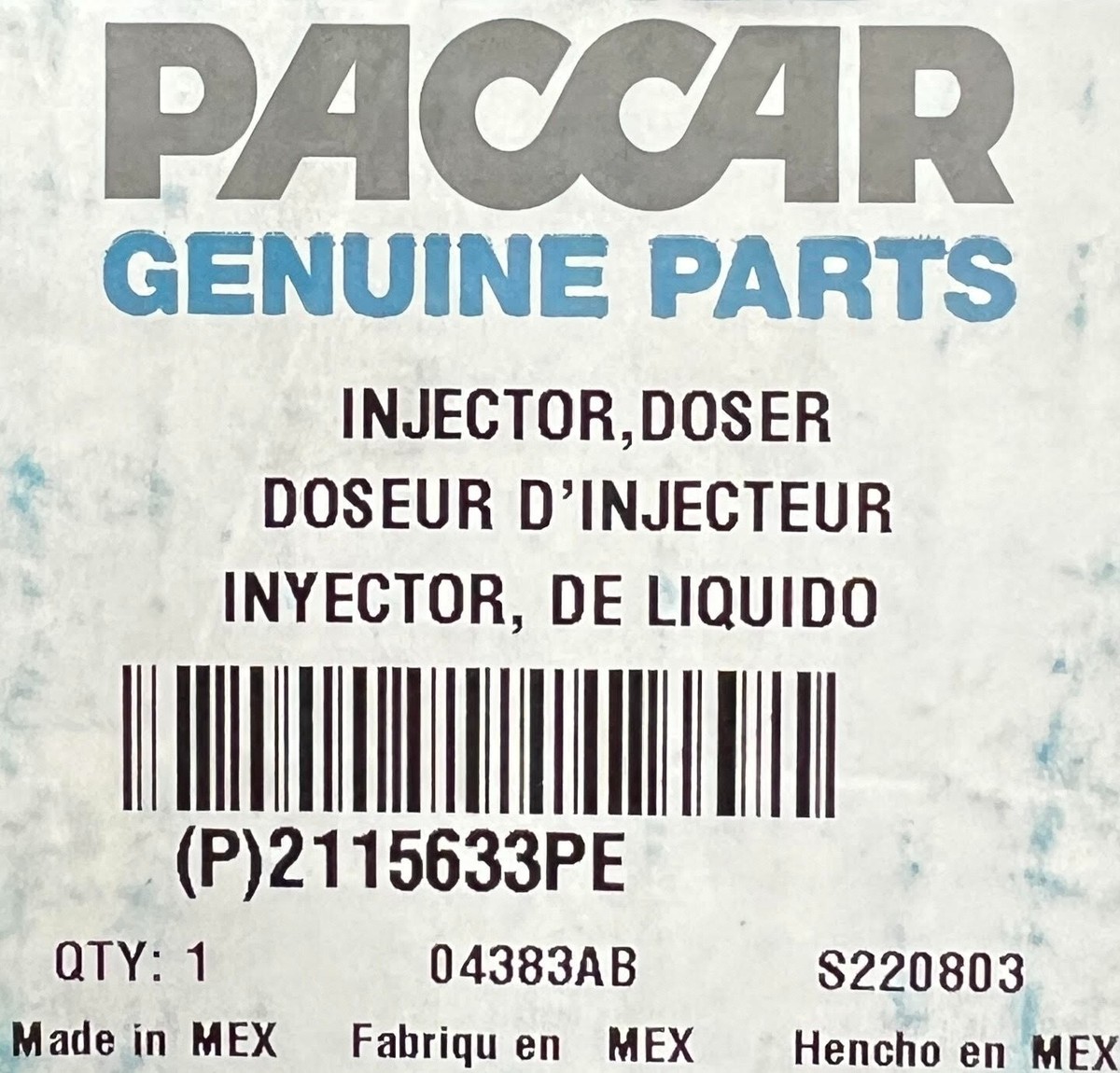 2115633PE / 5578983 Genuine Paccar Injector Doser OEM - New | eBay