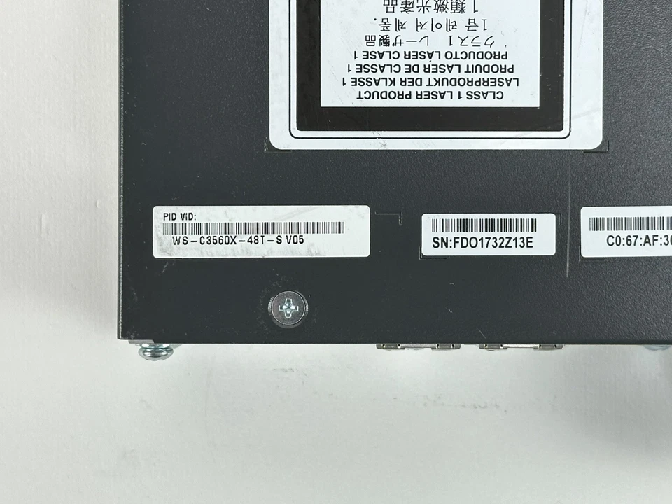 Cisco Catalyst WS-C3560X-48T-S Ethernet Switch 48 x 1GbE RJ-45 4x SFP 2x 350W - Image 2 of 4